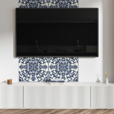 Panou decorativ perete dreptunghiular Motiv floral cu frunze verzi