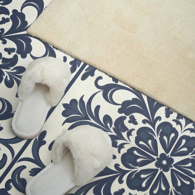 Panou decorativ perete dreptunghiular Motiv floral cu frunze verzi