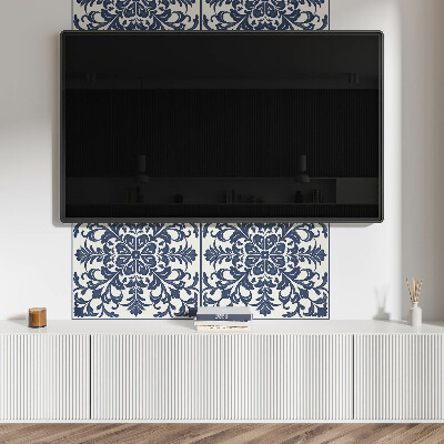 Panou decorativ perete dreptunghiular Motiv floral cu frunze verzi