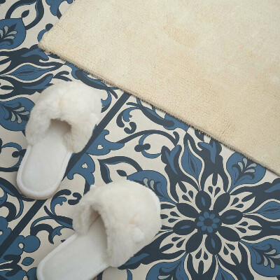 Panou decorativ dreptunghiular Model floral cu frunze verzi