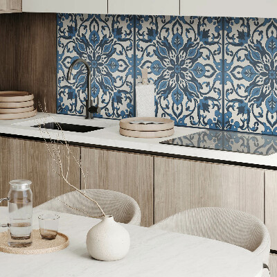 Panou decorativ dreptunghiular Model floral cu frunze verzi
