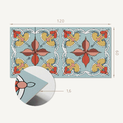 Panou decorativ bucatarie Motiv floral cu accente subtile