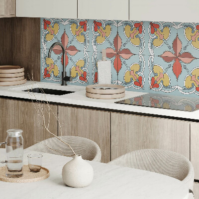 Panou decorativ bucatarie Motiv floral cu accente subtile