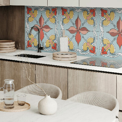 Panou decorativ bucatarie Motiv floral cu accente subtile