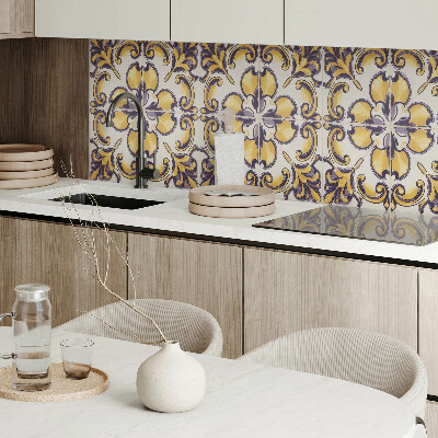 Panou decorativ perete dreptunghiular Modelul floral în toată splendoarea lui