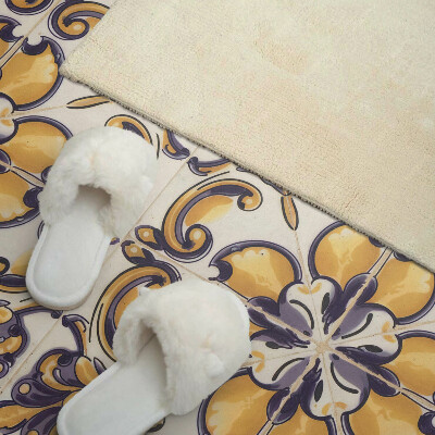 Panou decorativ perete dreptunghiular Modelul floral în toată splendoarea lui