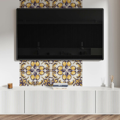 Panou decorativ perete dreptunghiular Modelul floral în toată splendoarea lui