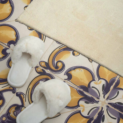 Panou decorativ perete dreptunghiular Modelul floral în toată splendoarea lui