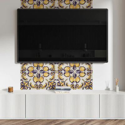 Panou decorativ perete dreptunghiular Modelul floral în toată splendoarea lui