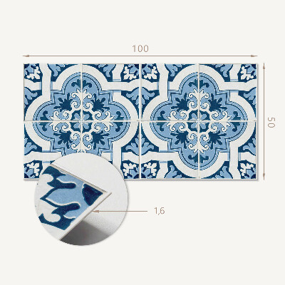 Panou decorativ perete dreptunghiular Ornamente cu gresie în stil clasic