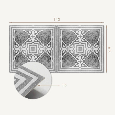 Panou decorativ dreptunghiular Ornamente în simetrie armonioasă