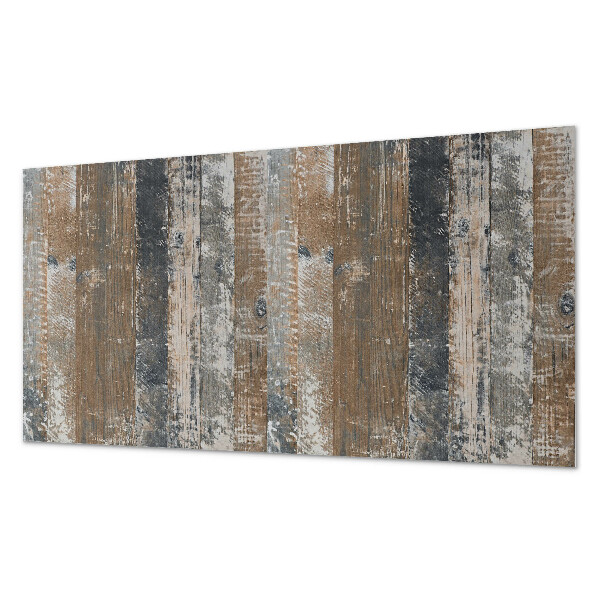 Panou decorativ perete dreptunghiular Scânduri naturale într-un design minimalist