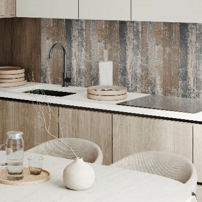 Panou decorativ perete dreptunghiular Scânduri naturale într-un design minimalist