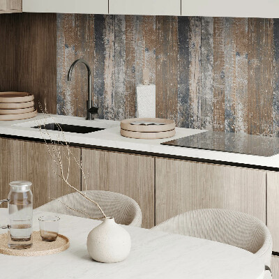 Panou decorativ perete dreptunghiular Scânduri naturale într-un design minimalist
