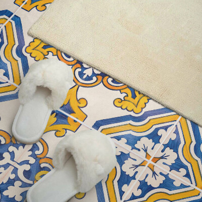 Panou decorativ bucatarie Mozaic floral într-un stil artistic