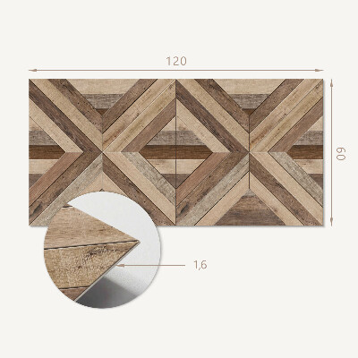 Panou decorativ bucatarie Panouri din lemn intr-un stil abstract