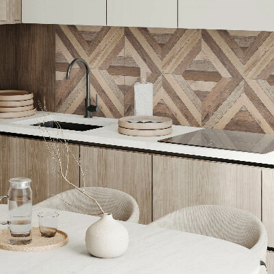 Panou decorativ bucatarie Panouri din lemn intr-un stil abstract