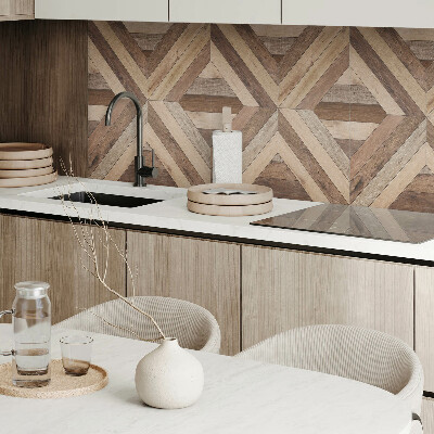 Panou decorativ bucatarie Panouri din lemn intr-un stil abstract
