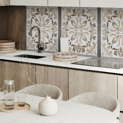 Panou decorativ perete dreptunghiular Motiv floral simetric