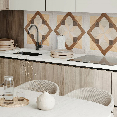 Panou decorativ dreptunghiular Forme într-un pătrat geometric