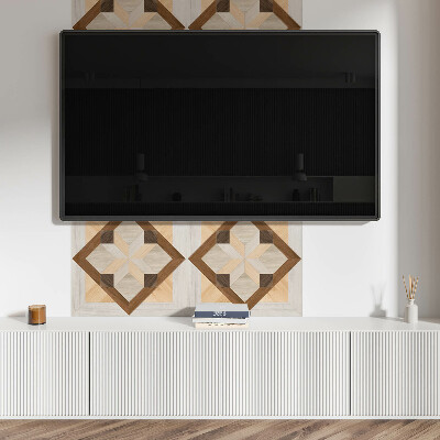 Panou decorativ dreptunghiular Forme într-un pătrat geometric
