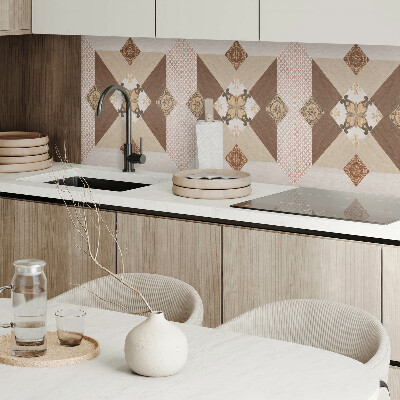 Panou decorativ perete dreptunghiular Model de mozaic cu detalii decorative