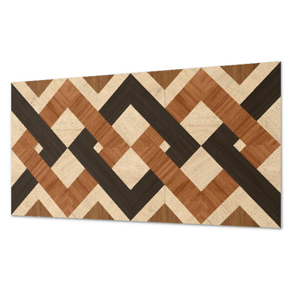 Panou decorativ dreptunghiular Motiv geometric din lemn