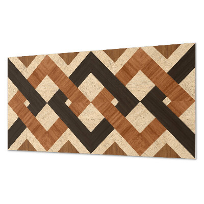 Panou decorativ dreptunghiular Motiv geometric din lemn