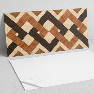 Panou decorativ dreptunghiular Motiv geometric din lemn