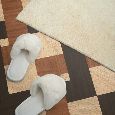 Panou decorativ dreptunghiular Motiv geometric din lemn