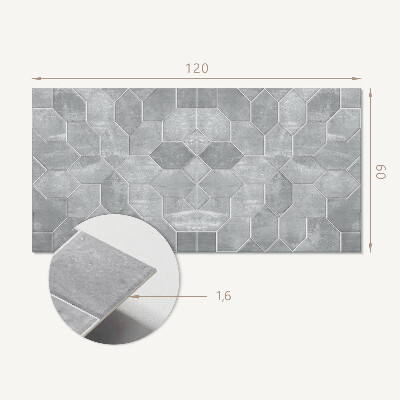 Panou decorativ bucatarie Mozaic hexagonal în stil geometric