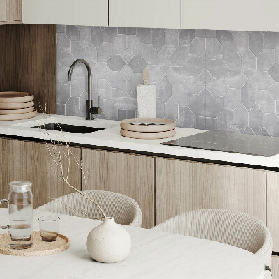 Panou decorativ bucatarie Mozaic hexagonal în stil geometric