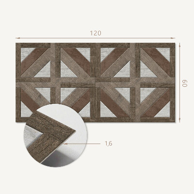 Panou decorativ dreptunghiular Geometria structurilor naturale