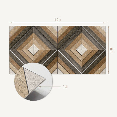 Panou decorativ bucatarie Romburi geometrice într-un stil modern