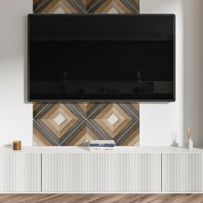 Panou decorativ bucatarie Romburi geometrice într-un stil modern
