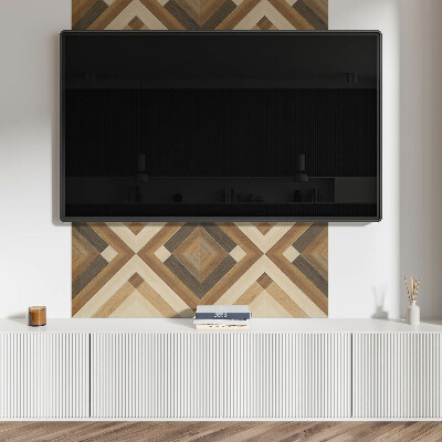 Panou decorativ perete dreptunghiular Motiv geometric în carouri
