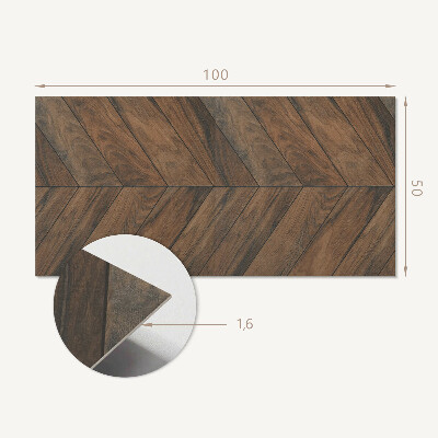 Panou decorativ dreptunghiular Model de tablă în schemă