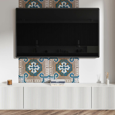 Panou decorativ bucatarie Model de mozaic cu motive decorative