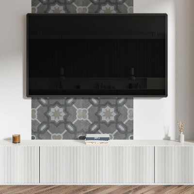 Panou decorativ bucatarie Model de plăci în stil geometric