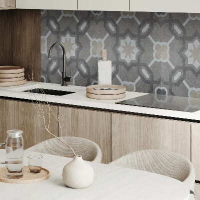 Panou decorativ bucatarie Model de plăci în stil geometric