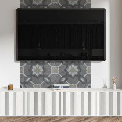Panou decorativ bucatarie Model de plăci în stil geometric