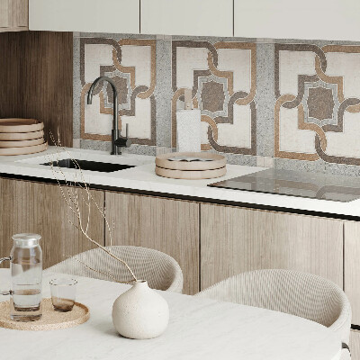 Panou decorativ dreptunghiular Model cu gresie într-un stil geometric