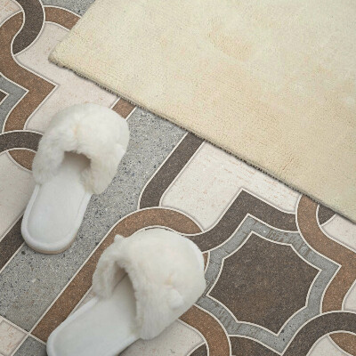 Panou decorativ dreptunghiular Model cu gresie într-un stil geometric