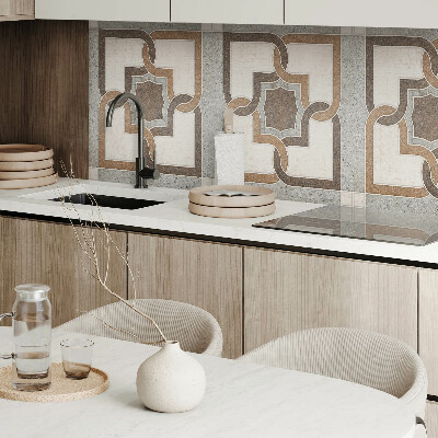 Panou decorativ dreptunghiular Model cu gresie într-un stil geometric