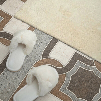 Panou decorativ dreptunghiular Model cu gresie într-un stil geometric