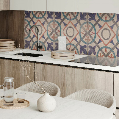 Panou decorativ perete dreptunghiular Colec?ie geometrică cu cercuri