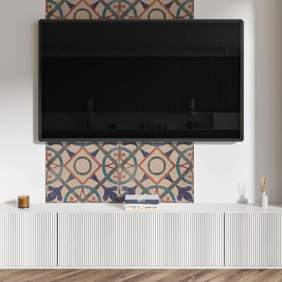 Panou decorativ perete dreptunghiular Colec?ie geometrică cu cercuri