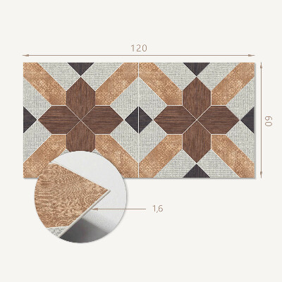Panou decorativ dreptunghiular Geometrie într-o versiune modernă