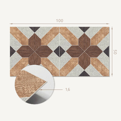 Panou decorativ dreptunghiular Geometrie într-o versiune modernă