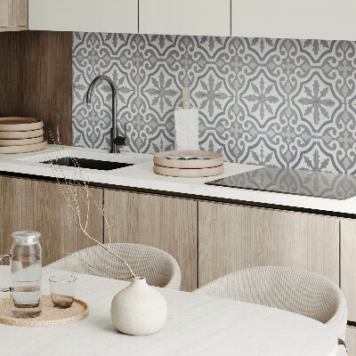 Panou decorativ bucatarie Model de mozaic cu detalii decorative